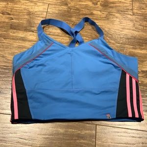 Extra long adidas criss cross sports bra